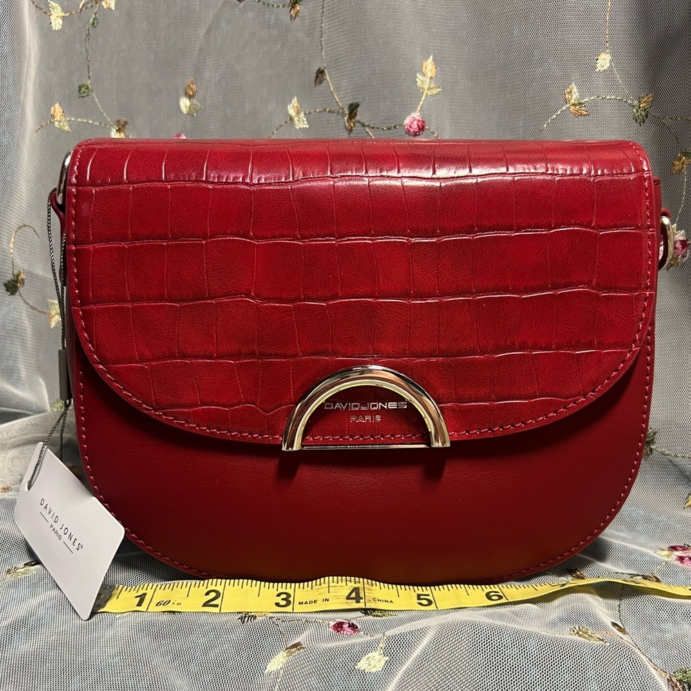 David Jones Red Shoulder Bag/Crossbody NWT